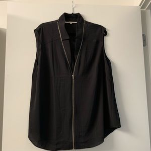 RACHEL by Rachel Roy Curvy ZIP Front Blouse 1X